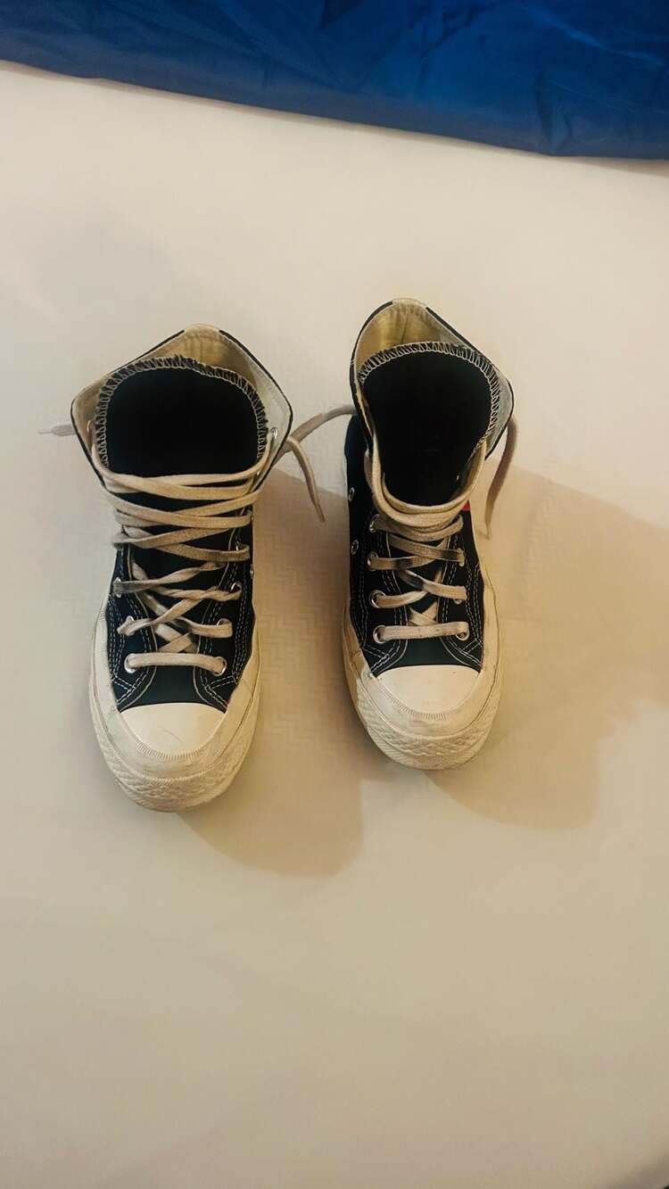 COMME des GARÇONS PLAY x Converse Chuck Taylor All-Star 70 Hi Black